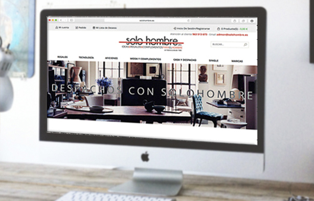 Diseño y Desarrollo Tienda Online solo hombre